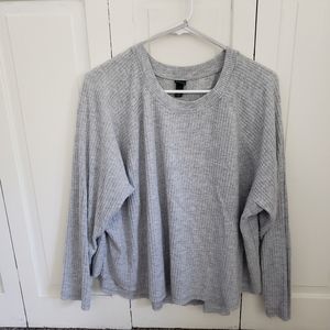 Wild fable gray waffle knit sweater XL